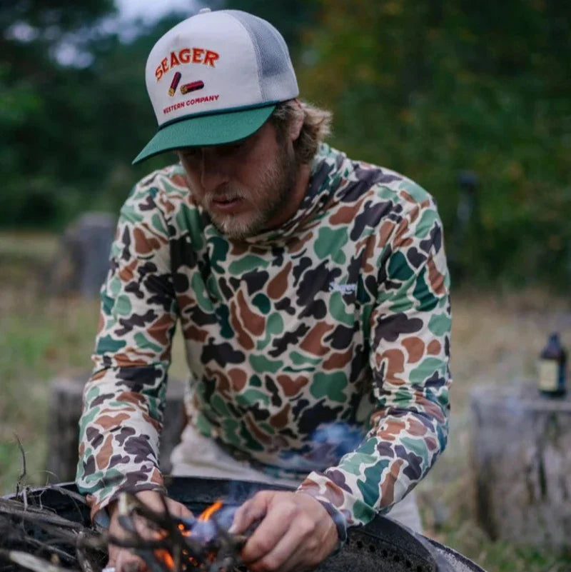 Seager Gone Huntin' Snapback- Green/White