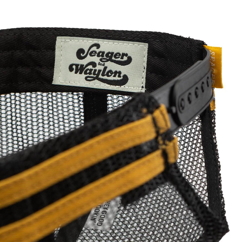 Seager X Waylon Jennings Flying W Snapback- Black