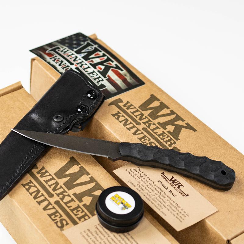 WK Operator Knife Maple Handle Sculpted