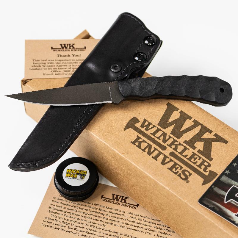 WK Operator Knife Maple Handle Sculpted