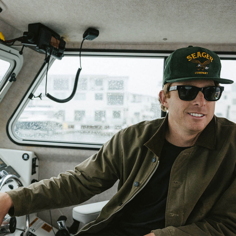 Seager Bradley Corduroy Snapback- Green