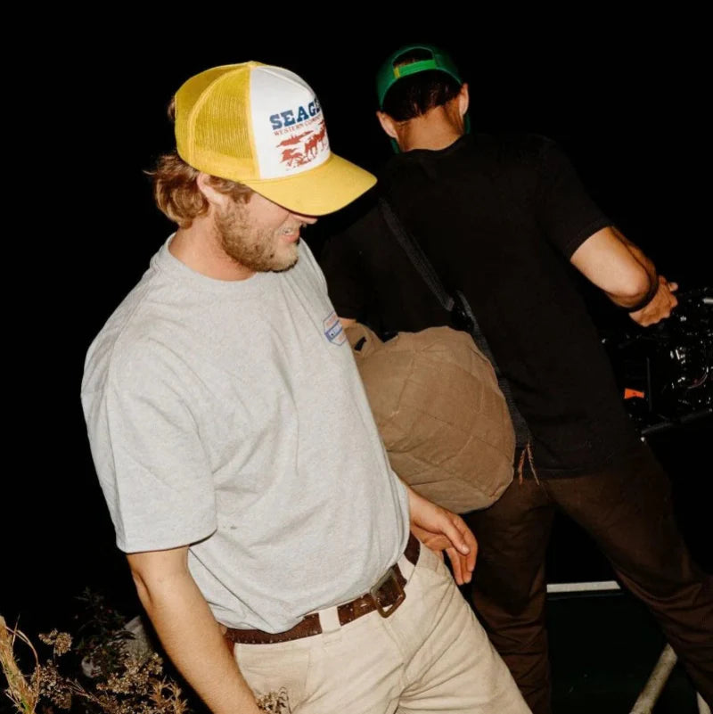 Seager Pack Mule Snapback - Yellow/Cream