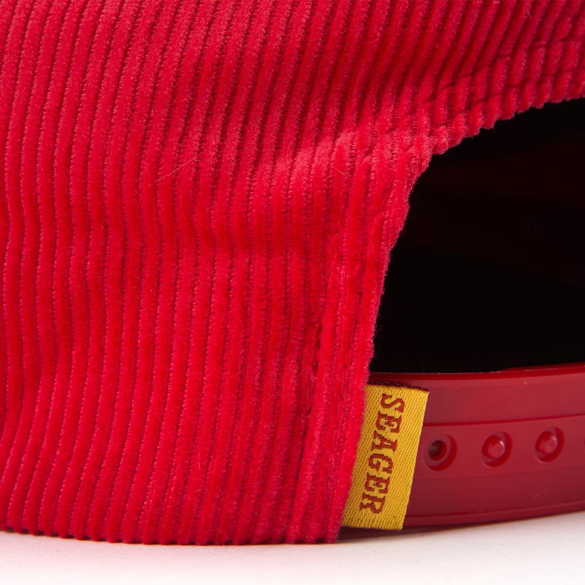Seager Bradley Corduroy Snapback - Red