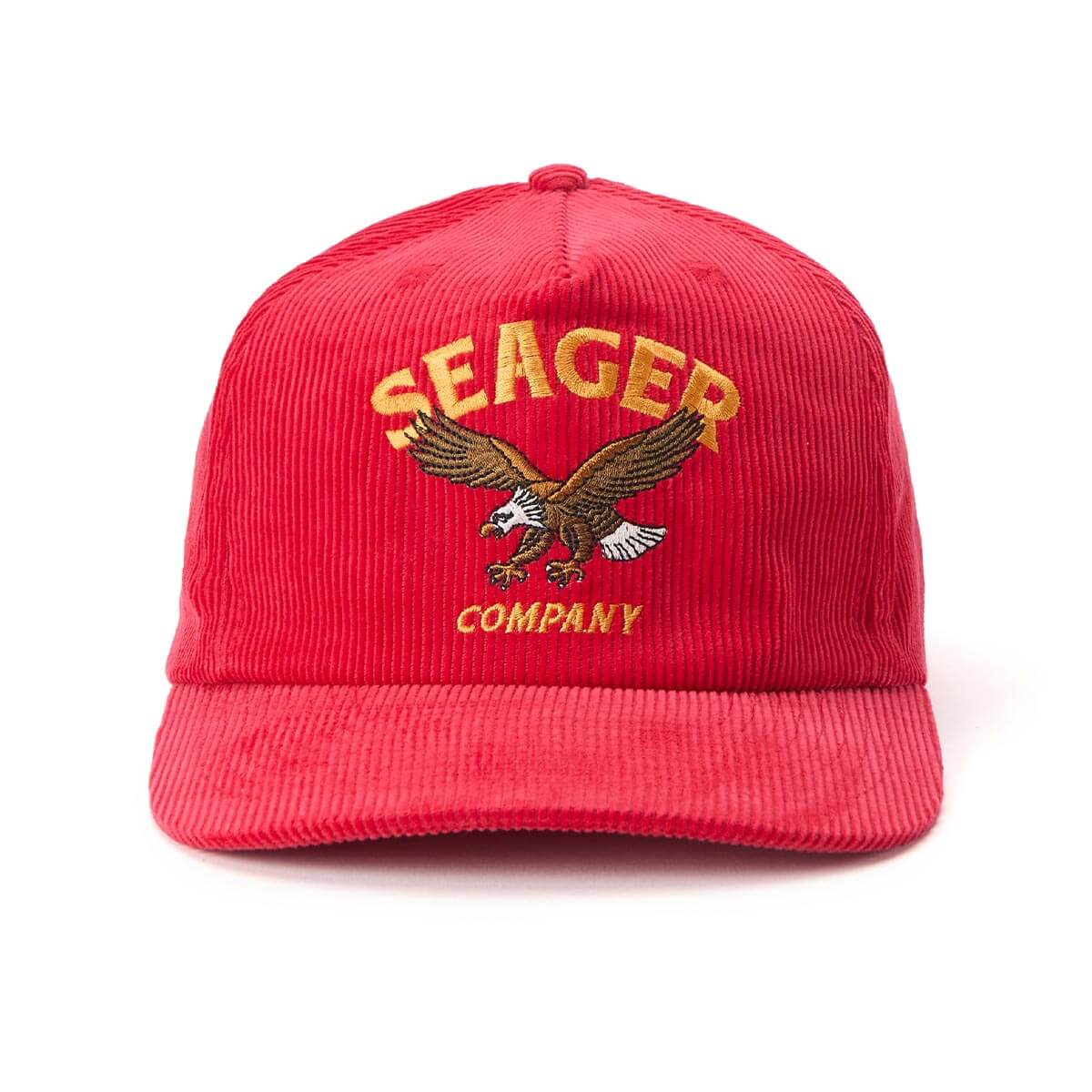 Seager Bradley Corduroy Snapback - Red